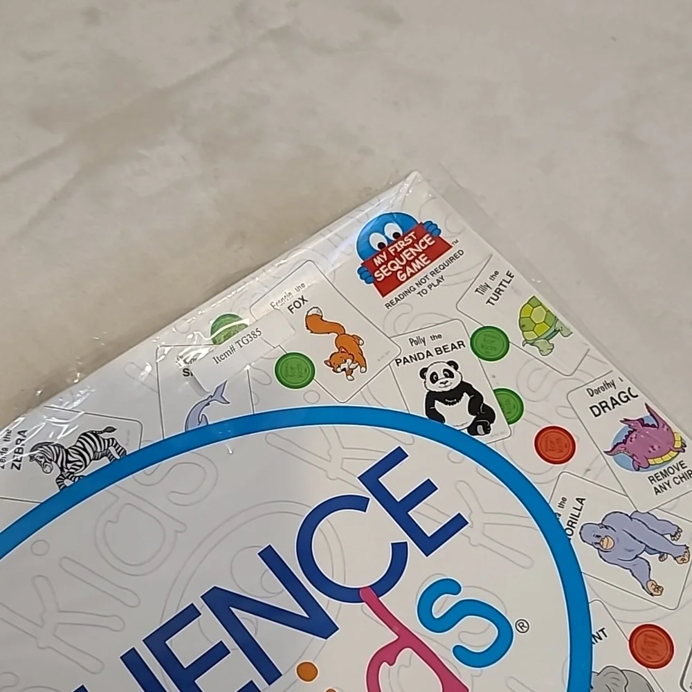 Vintage 2001 Sequence for Kid's/Children's Animals Board Game by Jax - NIB/NWT
